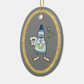 Funny Toothpaste en Tooth Ornament (Links)