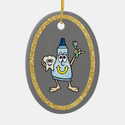 Funny Toothpaste en Tooth Ornament (Voorkant)