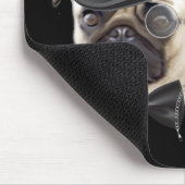 Funny Top Hat Monocle Sir Pug Dog Muismat (Hoek)
