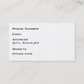 Funny Top Hat Monocle Sir Pug Dog Visitekaartje (Achterkant)