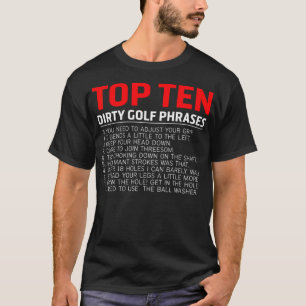Funny Top Ten Dirty Golf, grappige golftas