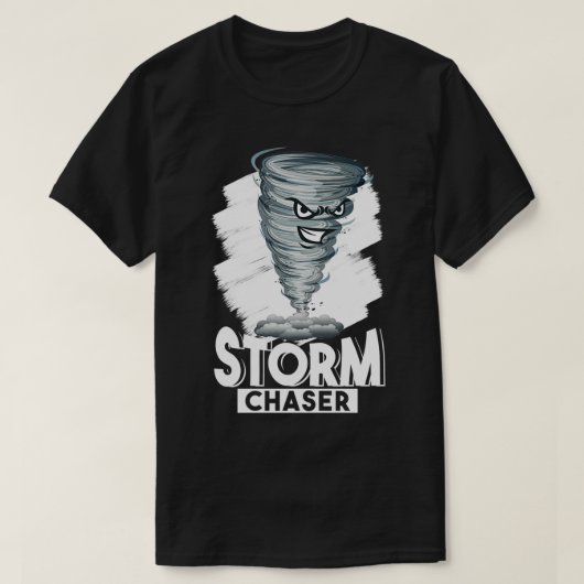 Funny Tornado Design Storm Chaser T-shirt (Design voorkant)