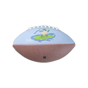 Funny tortoise golf surfende cartoon american football
