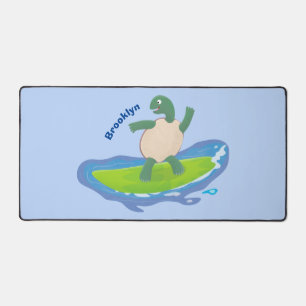Funny tortoise golf surfende cartoon bureaumat