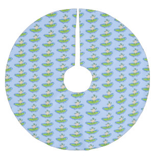 Funny tortoise golf surfende cartoon kerstboom rok