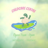 Funny tortoise golf surfende cartoon raamsticker (Vel 3)