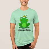 Funny "Totally Unfrogettable" Frog Pun Tri-Blend Shirt (Voorkant)