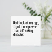 funny tough old age sayings quotes kaart (Staand voorkant)