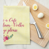Funny Towel - Cafe Mocha Valium Vodka Latte Theedoek (Quarter Fold)
