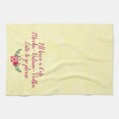 Funny Towel - Cafe Mocha Valium Vodka Latte Theedoek (Horizontaal)