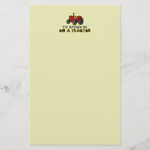 Funny Tractor Briefpapier