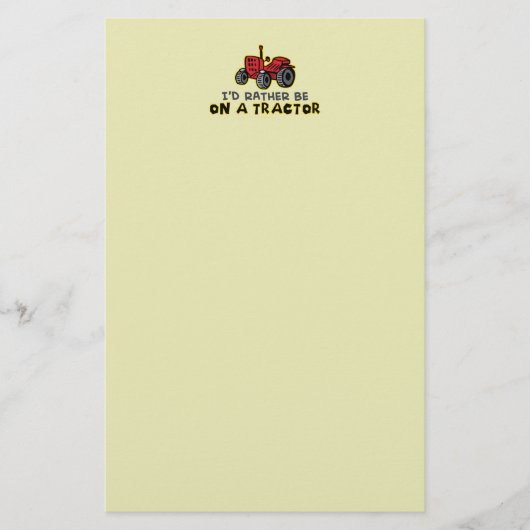Funny Tractor Briefpapier (Voorkant)