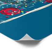 Funny Tractor Christmas Graphics Lights Lover Farm Poster (Hoek)