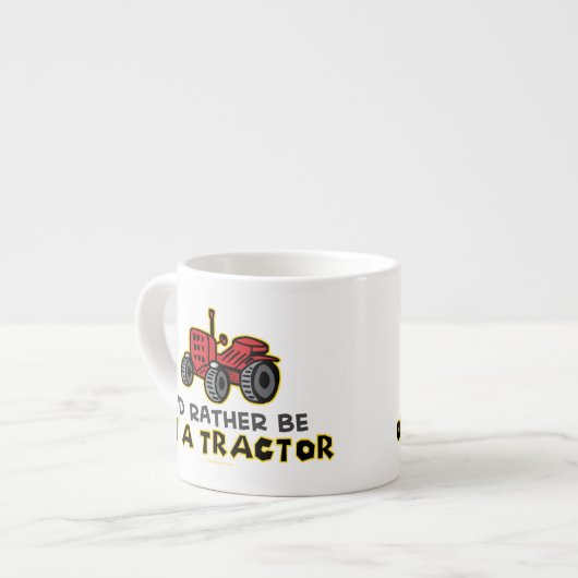 Funny Tractor Espresso Kop (Voorkant links)