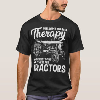 Funny Tractor Farmer Therapy Boerderij Tractor T-shirt