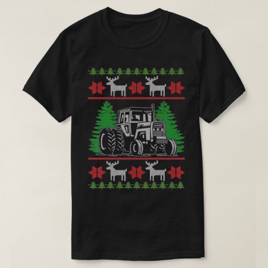 Funny Tractor Farmer Ugly Christmas Sweaters  (Design voorkant)