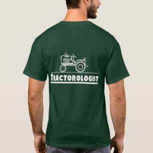 Funny Tractor Humoureuze Tractoroloog Green T-shirt