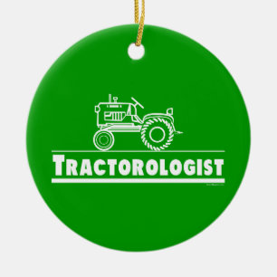 Funny Tractor Keramisch Ornament