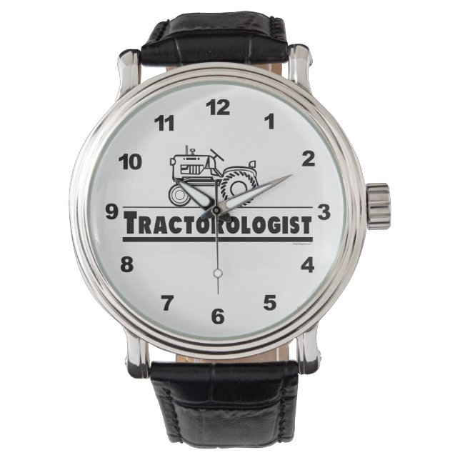 Funny Tractor Lover Horloge (Voorkant)