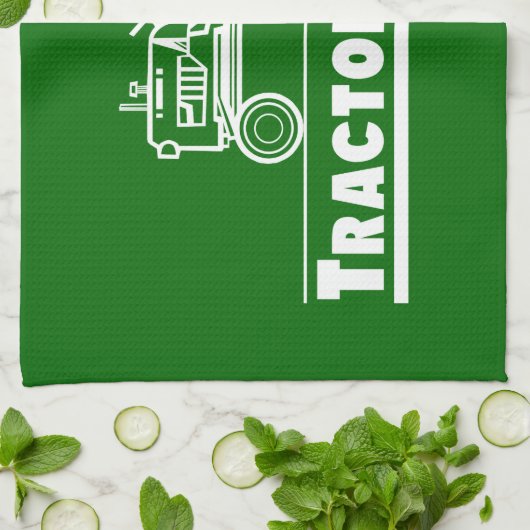 Funny Tractor Theedoek (Gevouwen)