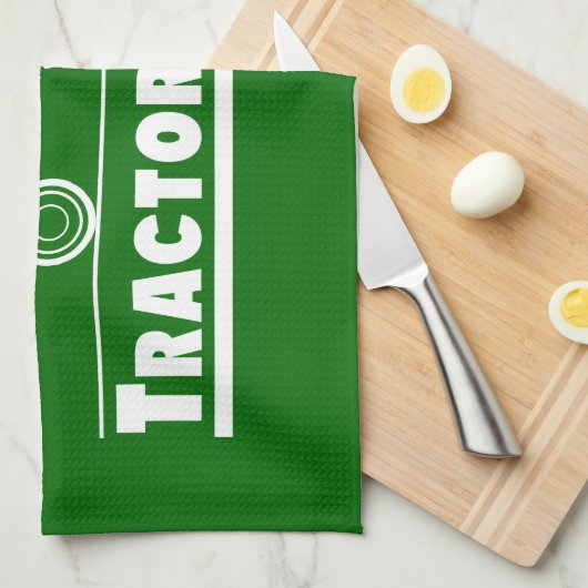 Funny Tractor Theedoek (Quarter Fold)