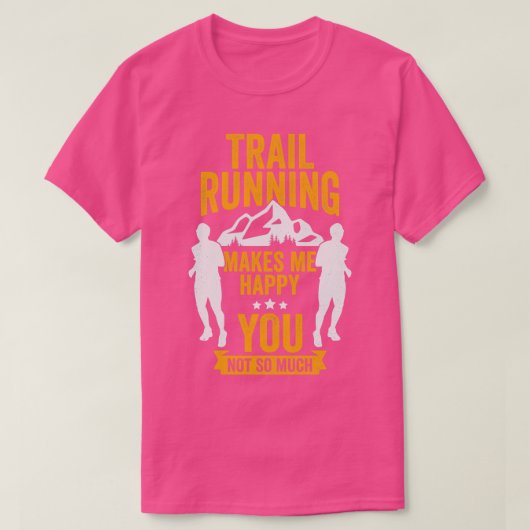 Funny Trail Runner Gift T-shirt (Design voorkant)
