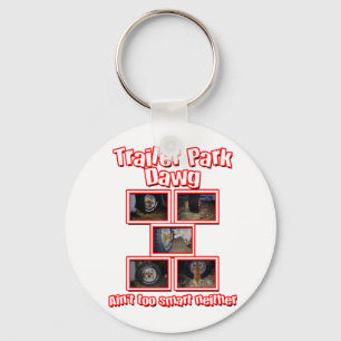 Funny Trailer Park Dawg Red Sleutelhanger