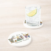 Funny Trailer Park Dessous de verre Sandstone (Côté)