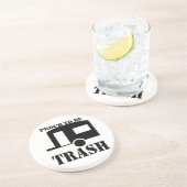 Funny Trailer Park Dessous de verre Sandstone (Côté)