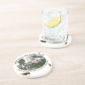 Funny Trailer Park Dessous de verre Sandstone (Côté)