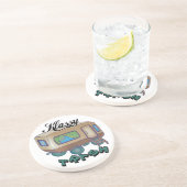 Funny Trailer Park Sandstone Onderzetter (Zijkant)