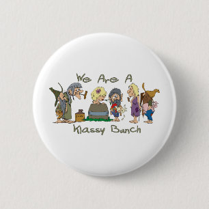 Funny Trailer Park Shirt Ronde Button 5,7 Cm
