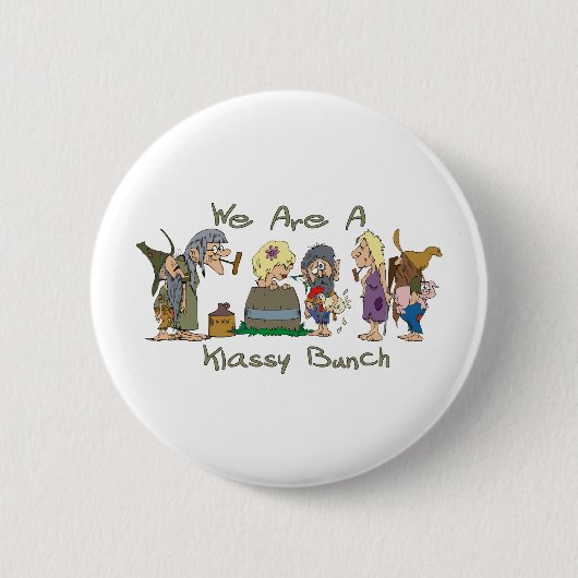 Funny Trailer Park Shirt Ronde Button 5,7 Cm (Voorkant)