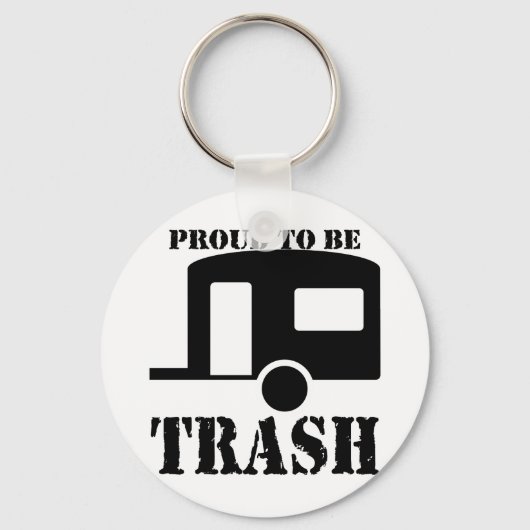 Funny Trailer Park Shirt Sleutelhanger (Voorkant)