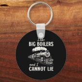 Funny Train Big Boilers Steam Locomotive Freight  Sleutelhanger (Voorkant)