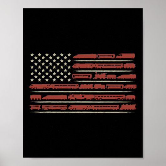 Funny Train Collector Gift Adults Conductor Model Poster (Voorkant)