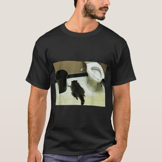 Funny Trashed Panda Drunk Racoon T-shirt (Voorkant)