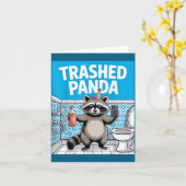Funny Trashed Panda Raccoon Gets Drunk 1ff512797a7 Kaart (Gele Bloem)