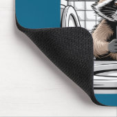 Funny Trashed Panda Raccoon Gets Drunk Muismat (Hoek)