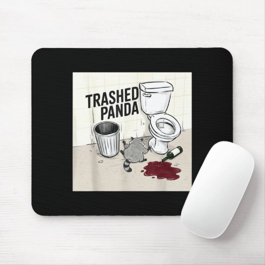 Funny Trashed Panda Racoon Gets Drunk  Muismat (Met muis)