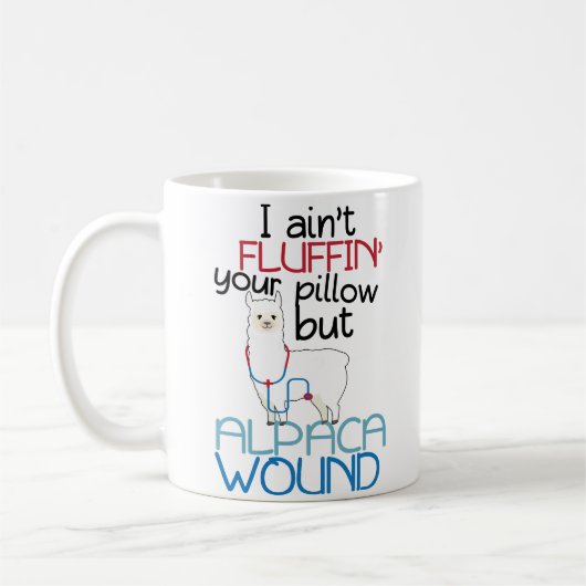 Funny Trauma Nurse Alpaca Wound Cofee Mok Gift (Links)