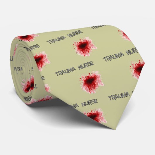 Funny Trauma Nurse T-shirts en Gifts Stropdas (Opgerold)
