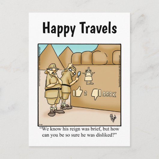 Funny Travel Humor Briefkaart (Voorkant)
