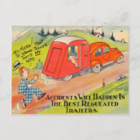 Funny Travel RV Camping Camper Cartoon