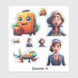 Funny Travel Sticker Collectie - Eigenzinnig perso