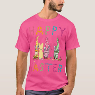 Funny Tree Bunny Gnome Ears Hunt Eggs Spring Happy T-shirt