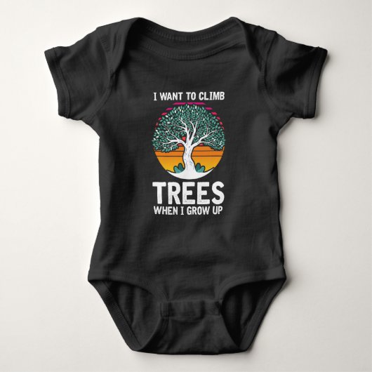Funny Tree Kind Arborist Future Job Romper (Voorkant)