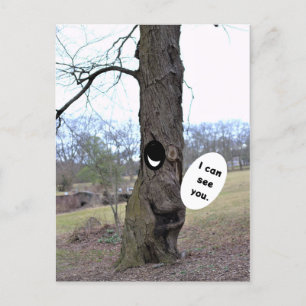 Funny Tree Photo Briefkaart