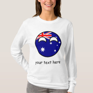 Funny Trending Geeky Australia Countryball T-shirt