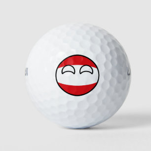 Funny Trending Geeky Austria Countryball Golfballen